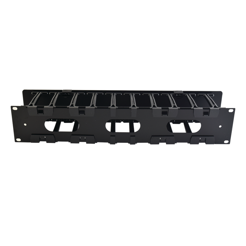 Organizador de Cable Horizontal RouteIT, Sencillo, Para Rack de 19in, 4in de profundidad, 2UR