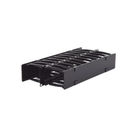 Organizador de Cable Horizontal RouteIT, Doble, Para Rack de 19in, 4in de profundidad, 2UR