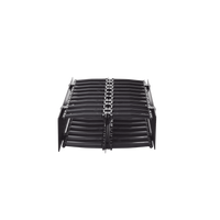 Organizador de Cable Horizontal RouteIT, Doble, Para Rack de 19in, 4in de profundidad, 2UR