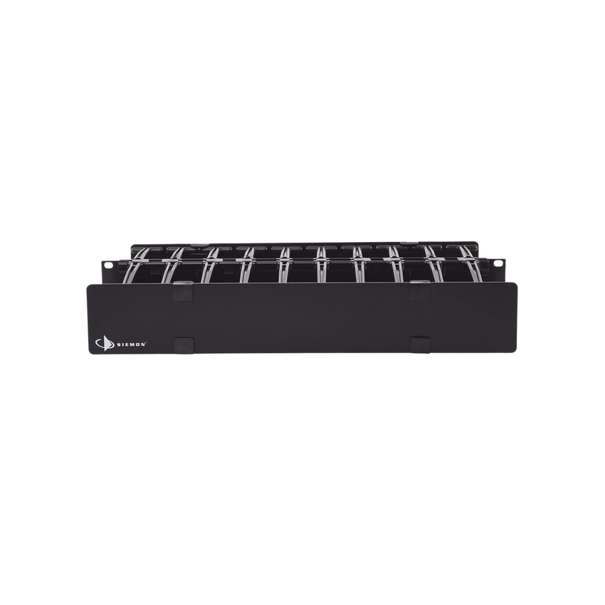 Organizador de Cable Horizontal RouteIT, Doble, Para Rack de 19in, 4in de profundidad, 2UR