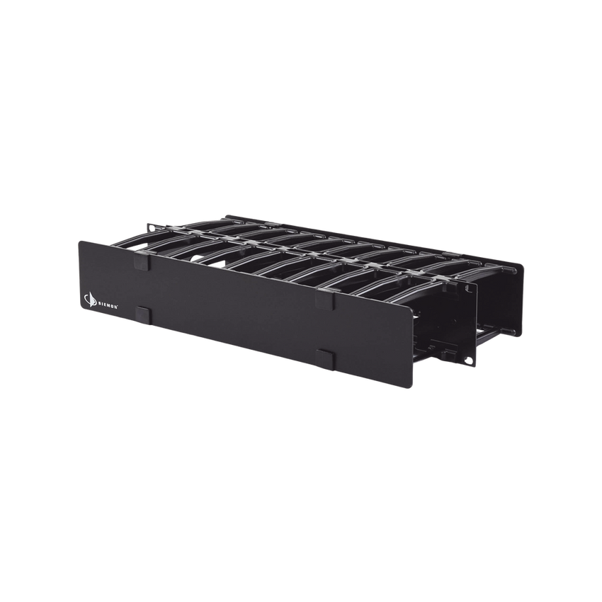 Organizador de Cable Horizontal RouteIT, Doble, Para Rack de 19in, 4in de profundidad, 2UR