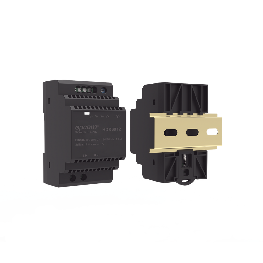 Fuente de Poder Industrial Entrada: 100-240 Vca / Salida: 15 Vcc/ 4 A/ 60 W/ Riel Din