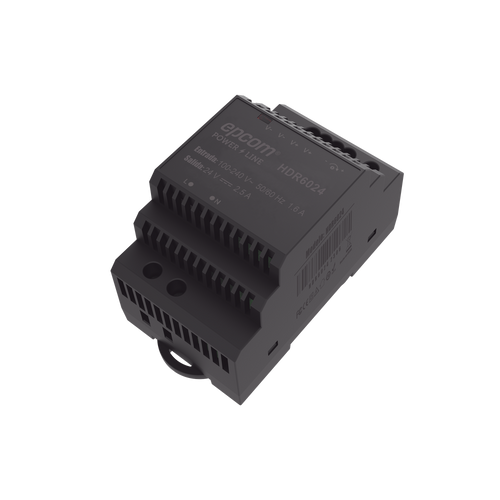 Fuente de Poder Industrial Entrada: 100-240 Vca / Salida: 24 Vcc/ 2.5 A/ 60 W/ Riel Din