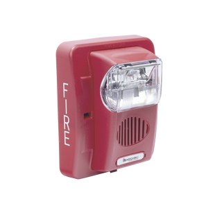 Sirena Estrobo, 12 Vcd, Multi-Candela 15 hasta 110 cd, Montaje En Pared, Color Rojo, Serie HEC3 (0500-05980) Hochiki