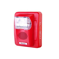 Sirena Estrobo, 12 Vcd, Multi-Candela 15 hasta 110 cd, Montaje En Pared, Color Rojo, Serie HEC3 (0500-05980) Hochiki