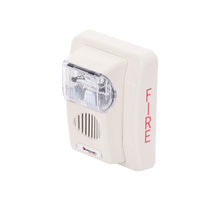 Sirena Estrobo, 24 Vcd, Multi-Candela 15 hasta 110 cd, Montaje En Pared, Color Blanco, Serie HEC3 (0500-06030)