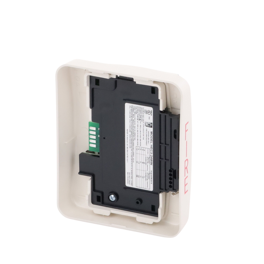 Sirena Estrobo, 24 Vcd, Multi-Candela 15 hasta 110 cd, Montaje En Pared, Color Blanco, Serie HEC3 (0500-06030)
