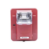 Lámpara Estroboscópica de Montaje en Pared, 24 Vcc, 15/30/60/75/110 Candelas, sin Letras, Color Rojo (0500-05960)