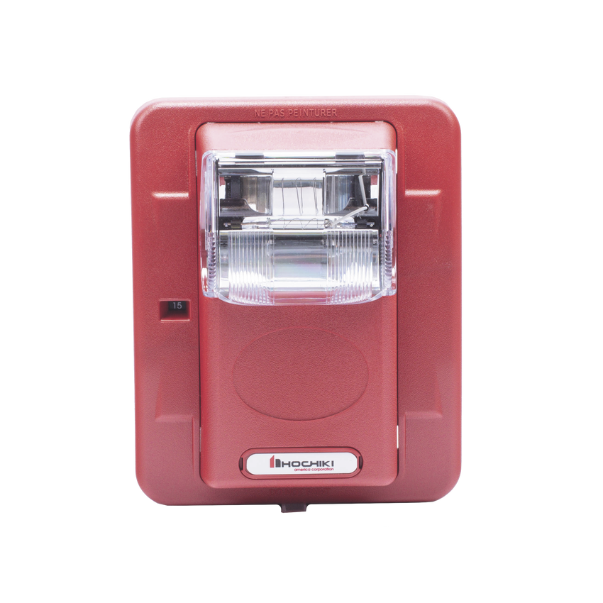 Lámpara Estroboscópica de Montaje en Pared, 24 Vcc, 15/30/60/75/110 Candelas, sin Letras, Color Rojo (0500-05960)