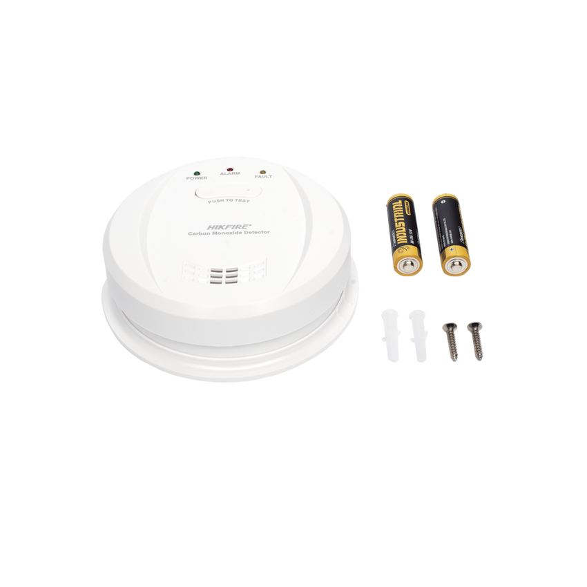 (HikFire) Detector de Monóxido de Carbono / Sensor Electroquímico Avanzado / Alarma Visual y Audible