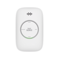(HikFire) Detector de Gas Natural Metano (CH4) / Alarma Temprana / Salida para cierre de Válvula y/o  activación de Ventilador / Protección IP30 / Alarma de 70dB a 115dB a 1 metro de distancia