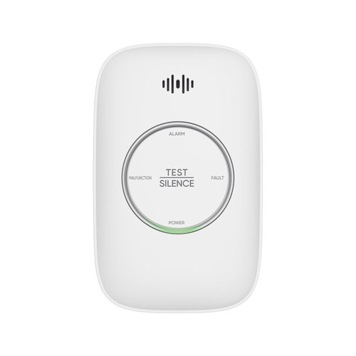 (HikFire) Detector de Gas Natural Metano (CH4) / Alarma Temprana / Salida para cierre de Válvula y/o  activación de Ventilador / Protección IP30 / Alarma de 70dB a 115dB a 1 metro de distancia