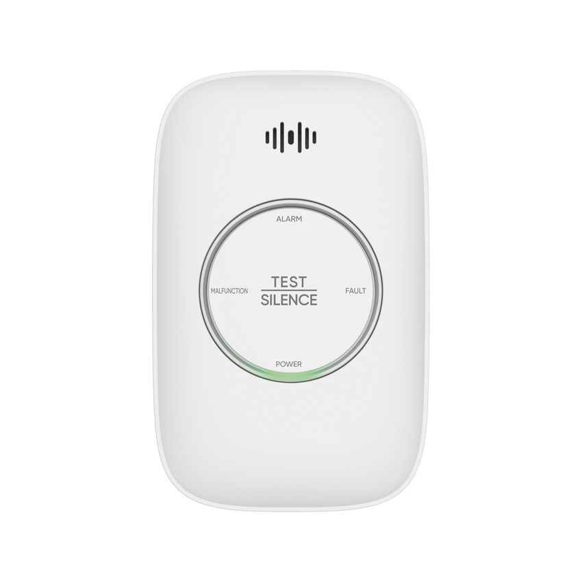 (HikFire) Detector de Gas Natural Metano (CH4) / Alarma Temprana / Salida para cierre de Válvula y/o  activación de Ventilador / Protección IP30 / Alarma de 70dB a 115dB a 1 metro de distancia