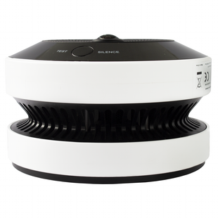 (HikFire) Mini Fisheye IP 4 Megapixel con Detector de Humo Puntual  / Autónomo / Entrada y Salida de Alarma / 15 mts IR / PoE / WDR 120 dB / Alarma de 85 dB / MicroSD 128GB / Compatible con Hik-Connect