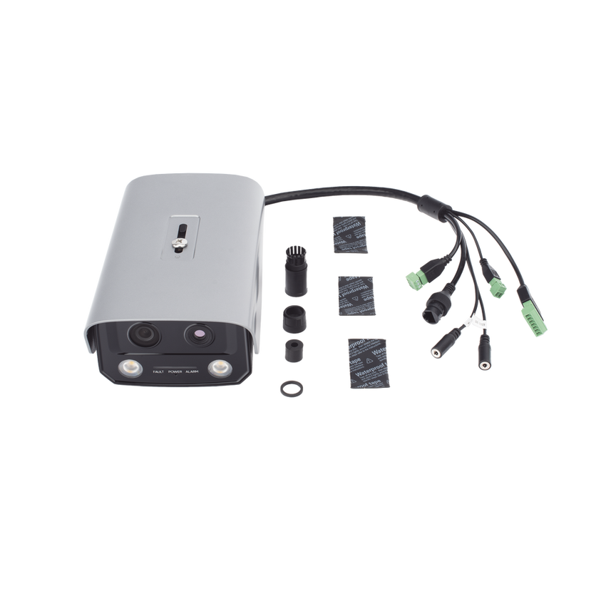 (HikFire) Cámara IP de Detección Térmica de Incendios / Detección de Llamas y Temperaturas Anormales / 4 Megapíxel (Lente Óptico) + 1 Megapíxel (Lente Térmico) / Compatible con Hik-Connect