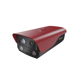 (HikFire) Cámara de Detección Térmica de Incendios / Detección de Llamas y Temperaturas Anormales / Resolución Dual de 2560x1440 y 1280x720 / MicroSD  128GB / Exterior IP66