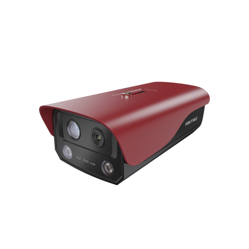 (HikFire) Cámara de Detección Térmica de Incendios / Detección de Llamas y Temperaturas Anormales / Resolución Dual de 2560x1440 y 1280x720 / MicroSD  128GB / Exterior IP66