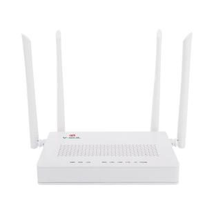 ONU Dual G/EPON con Wi-Fi AC de doble banda, 1 puerto SC/UPC + 2 puertos LAN Gigabit + 1 puerto FXS