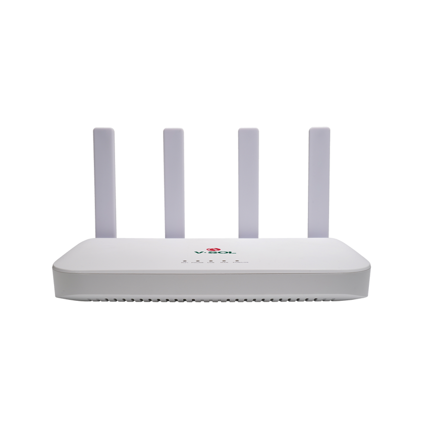 ONU DualMode EPON/GPON / Wi-Fi 6 / 1 Puerto FXS / 4 Puertos Gigabit / 1 Puerto USB / 1 Puerto SC/UPC