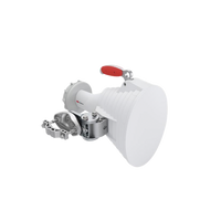 Antena asimétrica de 30° (30°H 20°V) 20.5 dBi tipo cuerno 5180-6000 MHz altamente eficiente, sin cables, sin perdidas, sin lóbulos listas para TwistPort