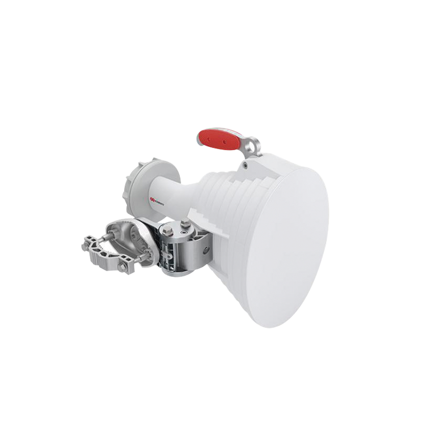 Antena asimétrica de 30° (30°H 20°V) 20.5 dBi tipo cuerno 5180-6000 MHz altamente eficiente, sin cables, sin perdidas, sin lóbulos listas para TwistPort
