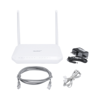 ONU GPON WiFi (2.4/5 GHz), 2 Antenas de 5 dBi, Compatible con OLTs de Terceros, MIMO 2x2, 4 puertos Gigabit + 1 POTS + USB, conector SC/UPC, (Gestión WAN desde la Interfaz de la ONU)