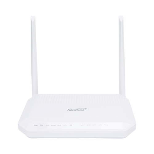 ONU GPON WiFi (2.4/5 GHz), 2 Antenas de 5 dBi, Compatible con OLTs de Terceros, MIMO 2x2, 4 puertos Gigabit + 1 POTS + USB, conector SC/UPC, (Gestión WAN desde la Interfaz de la ONU)