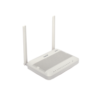 ONU GPON WiFi 6, (2.4/5 GHz), 2 Antenas de 5 dBi, Compatible con OLT de Terceros, 4 puertos Gigabit + 1 POTS + 2 USB, conector SC/UPC
