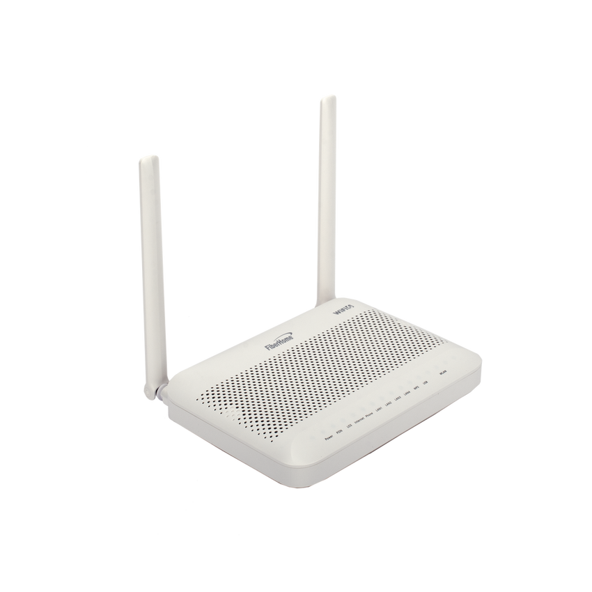 ONU GPON WiFi 6, (2.4/5 GHz), 2 Antenas de 5 dBi, Compatible con OLT de Terceros, 4 puertos Gigabit + 1 POTS + 2 USB, conector SC/UPC
