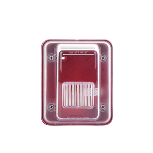 Cubierta para instalar sirenas estrobo en exterior compatible con estrobos sirenas Hochiki color rojo