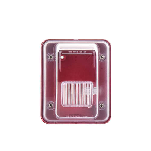Cubierta para instalar sirenas estrobo en exterior compatible con estrobos sirenas Hochiki color rojo