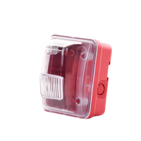 Cubierta para instalar sirenas estrobo en exterior compatible con estrobos sirenas Hochiki color rojo