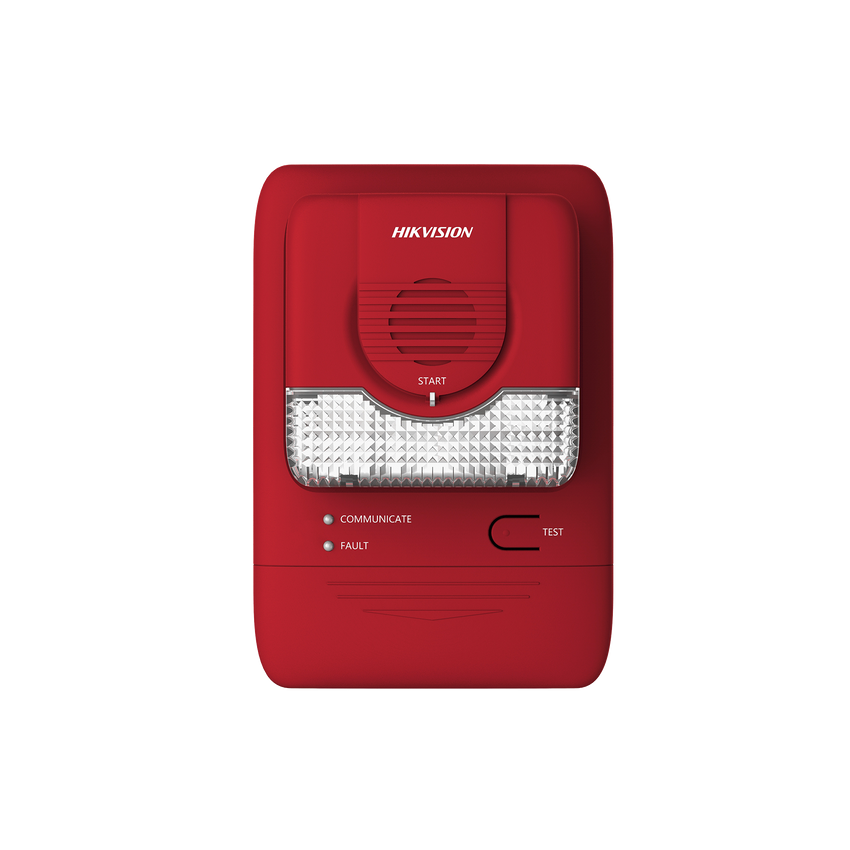 (HikFire) Alarma de Sonido y Luz / Comunicación LoRa / Alarma ≥ 85 dB / Instalación en Pared