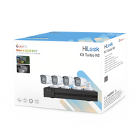 Kit TurboHD 1080p / DVR 4 Canales / 4 Cámaras Bala ColorVu con Micrófono Integrado / Fuente de Poder / Accesorios de Instalación