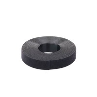 Rollo de Cinta de Contacto, de 15 Pies (4.5m) de Largo, 19.1 mm de Ancho, Color Negro