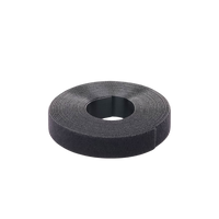 Rollo de Cinta de Contacto, de 15 Pies (4.5m) de Largo, 19.1 mm de Ancho, Color Negro