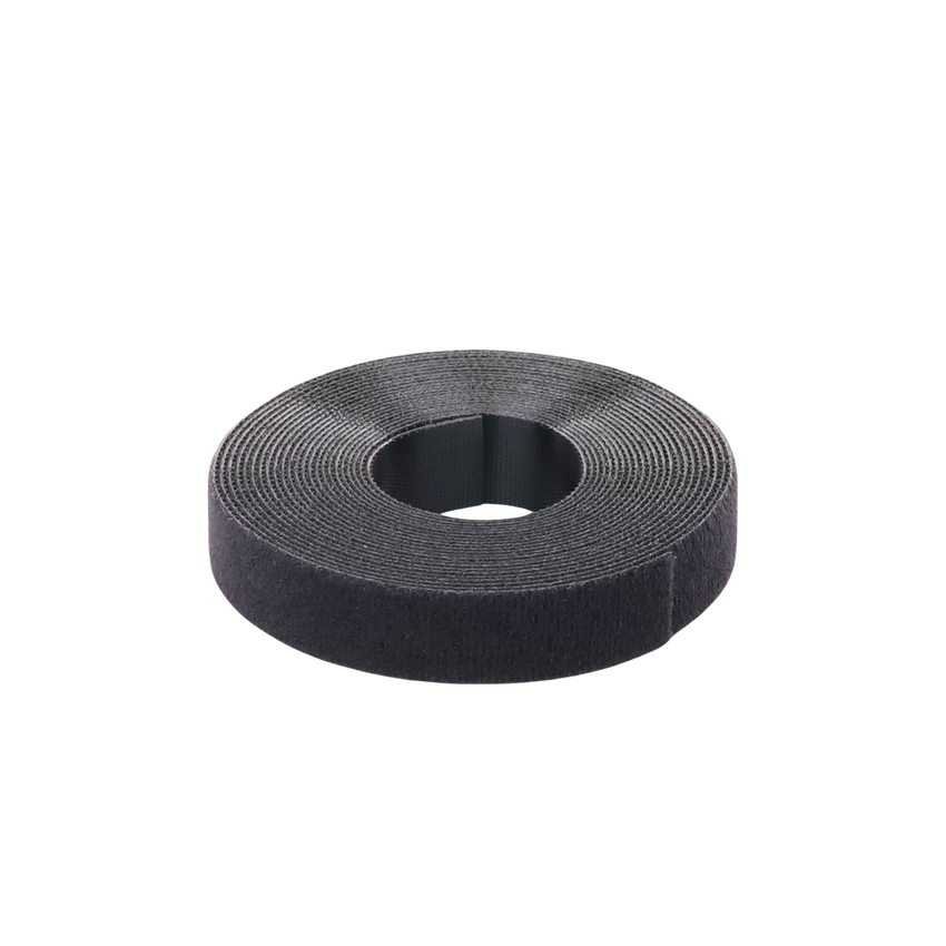 Rollo de Cinta de Contacto, de 15 Pies (4.5m) de Largo, 19.1 mm de Ancho, Color Negro