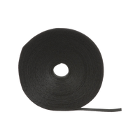 Rollo de Cinta de Contacto, de 75 Pies (22.9m) de Largo, 19.1 mm de Ancho, Color Negro