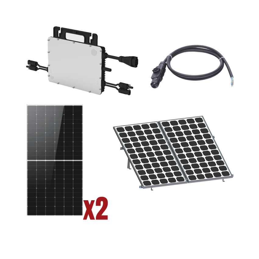 Kit Solar Interconexion  / 1kW  220Vca / Microinversores HOYMILES / Montaje Incluido