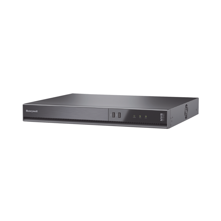 NVR 8 MP 4K / 16 Canales IP / 16 Puertos PoE+ / H.265 / 10 TB (Incluidos) / NDAA / ONVIF / Audio y Alarmas I/O / Soporta IA / Serie 35 / Honeywell Security