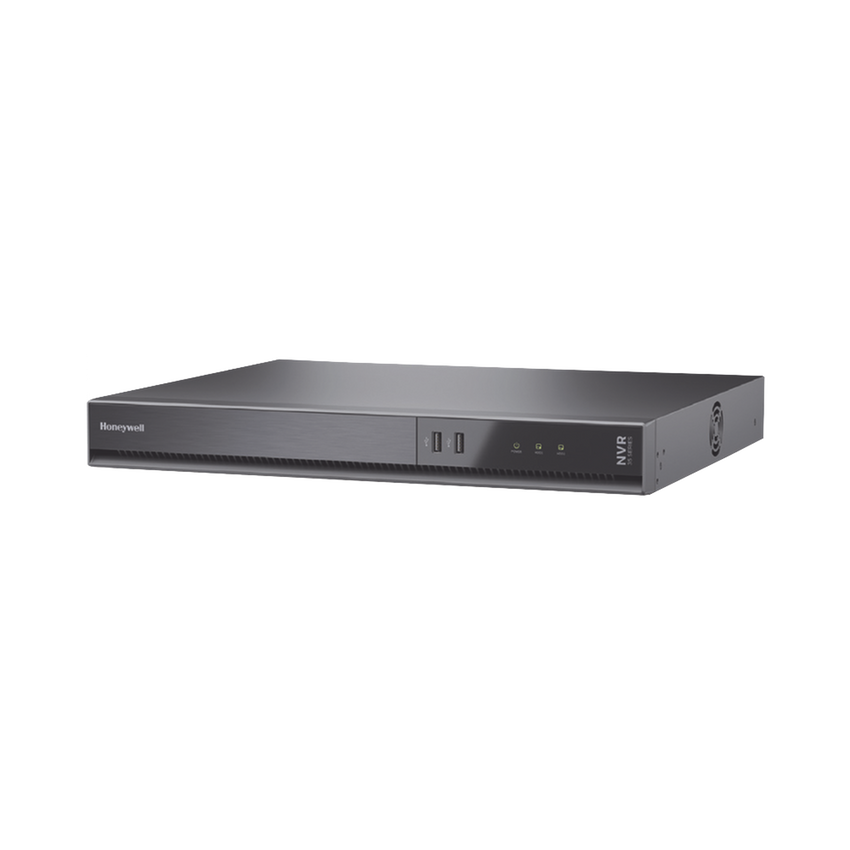 NVR 8 MP 4K / 16 Canales IP / 16 Puertos PoE+ / H.265 / 16 TB (Incluidos) / NDAA / ONVIF / Audio y Alarmas I/O / Soporta IA / Serie 35 / Honeywell Security