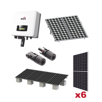 Kit Solar Interconexion  / 3kW  220Vca / Inversor AFORE / Montaje Incluido