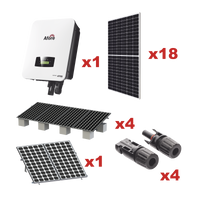 Kit Solar Interconexion  / 9kW  220Vca / Inversor AFORE / Montaje Incluido