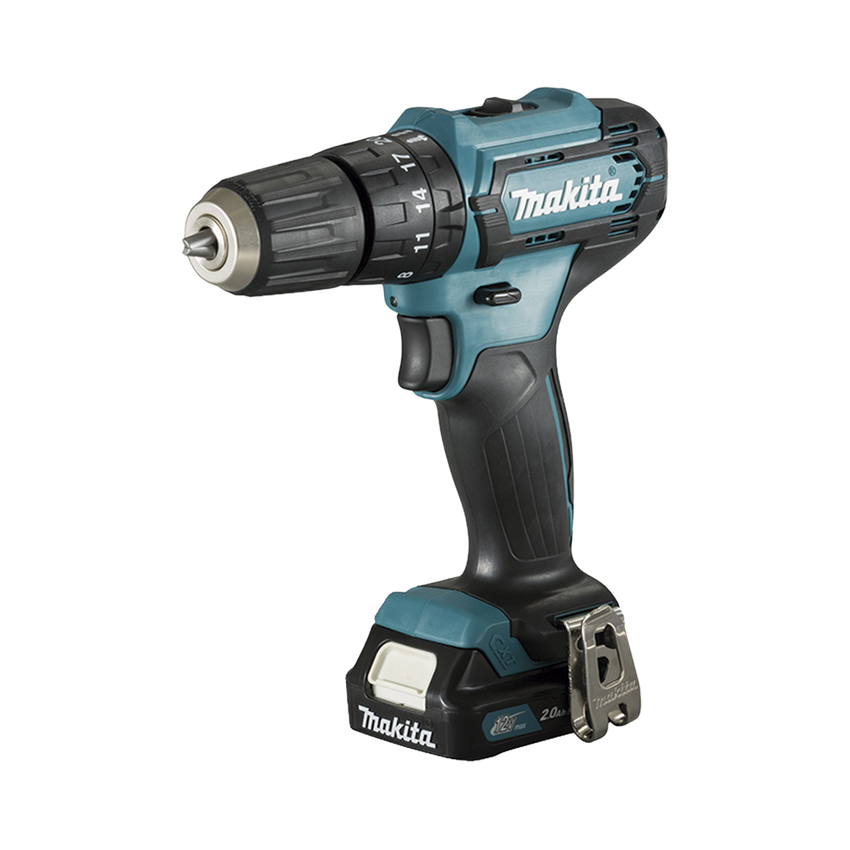 Taladro Combinado de 12Vcc, con tecnología CXT, (Incluye 2 Baterías y Cargador Rápido, Maletín plástico).