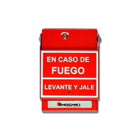 Estación De Jalón Convencional De Doble Acción, Color Rojo, Texto En Español (0600-01230) Incluye varilla de vidrio