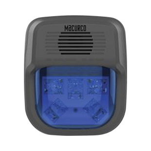 Sirena Estrobo Color Azul Para Paneles y Detectores Macurco