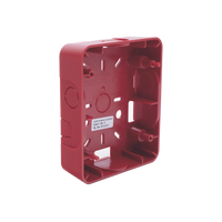 Caja Trasera Resistente a la Intemperie, Roja (para usar con la serie de estrobos HE) (0500-06360) De Hochiki
