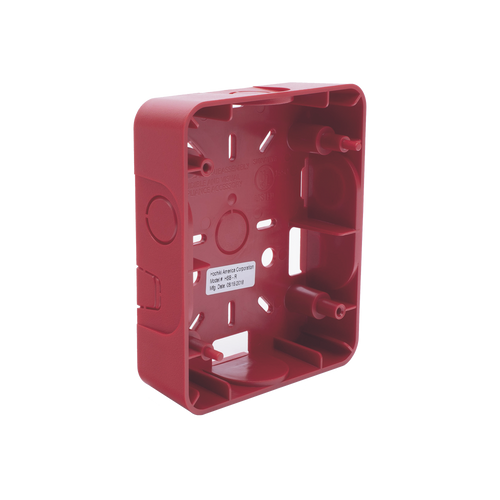 Caja Trasera Resistente a la Intemperie, Roja (para usar con la serie de estrobos HE) (0500-06360) De Hochiki