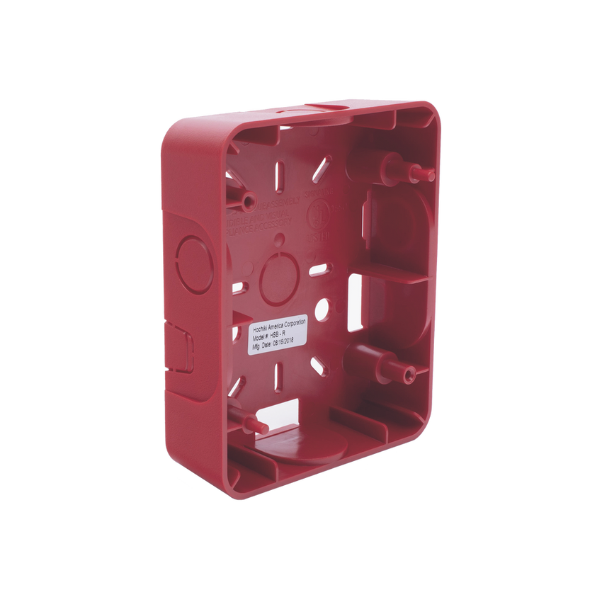 Caja Trasera Resistente a la Intemperie, Roja (para usar con la serie de estrobos HE) (0500-06360) De Hochiki