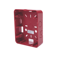 Caja Trasera Resistente a la Intemperie, Roja (para usar con la serie de estrobos HE) (0500-06360) De Hochiki